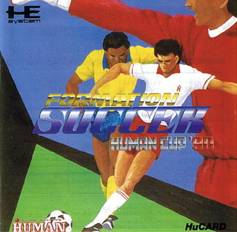 Formation Soccer: Human Cup '90 box art for PC Engine